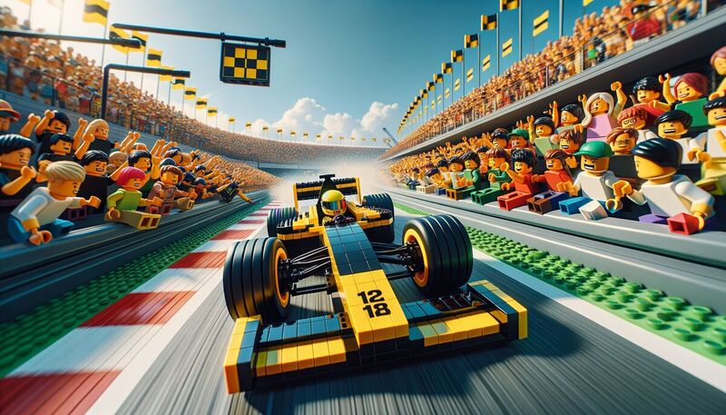Lando Norris LEGO McLaren Silverstone Rekord: P1 komplett aus LEGO